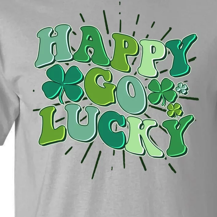 Cute Retro St Patrick's Day Happy Go Lucky Tall T-Shirt