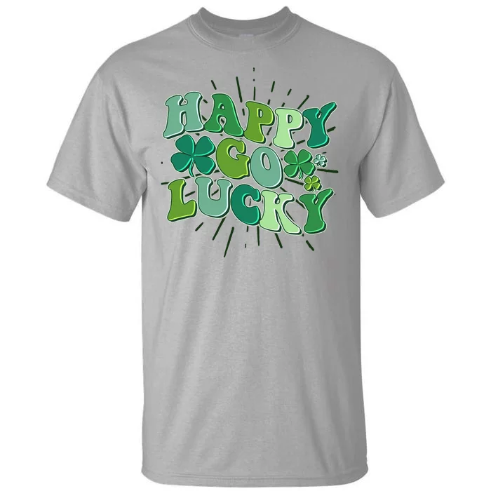 Cute Retro St Patrick's Day Happy Go Lucky Tall T-Shirt