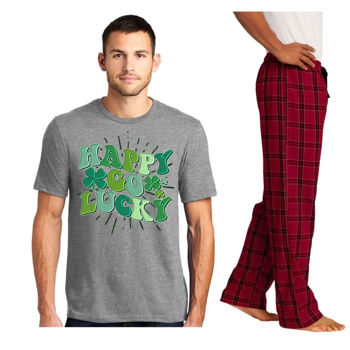 Cute Retro St Patrick's Day Happy Go Lucky Pajama Set