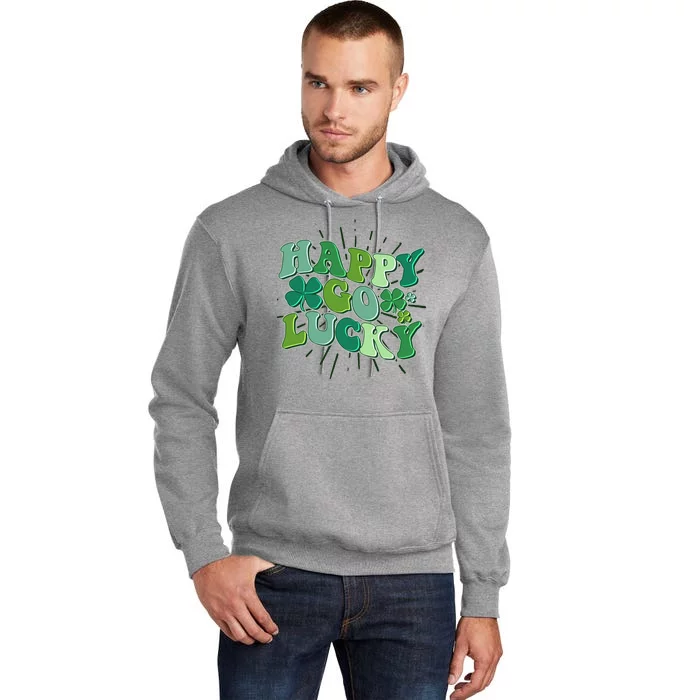 Cute Retro St Patrick's Day Happy Go Lucky Tall Hoodie