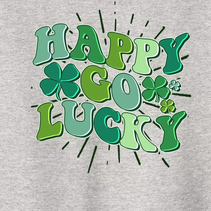 Cute Retro St Patrick's Day Happy Go Lucky Toddler T-Shirt