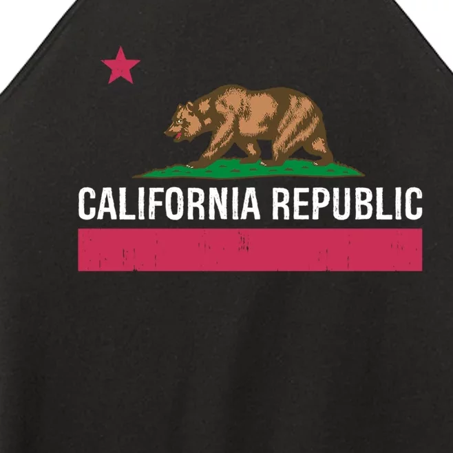 California Republic State Flag Funny Women’s Perfect Tri Rocker Tank