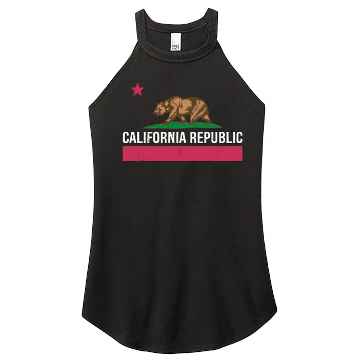 California Republic State Flag Funny Women’s Perfect Tri Rocker Tank