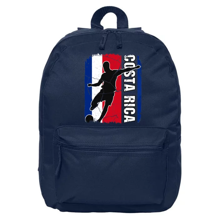 Costa Rican Soccer Team Costa Rica Flag Jersey Football Fans 16 in Basic Backpack