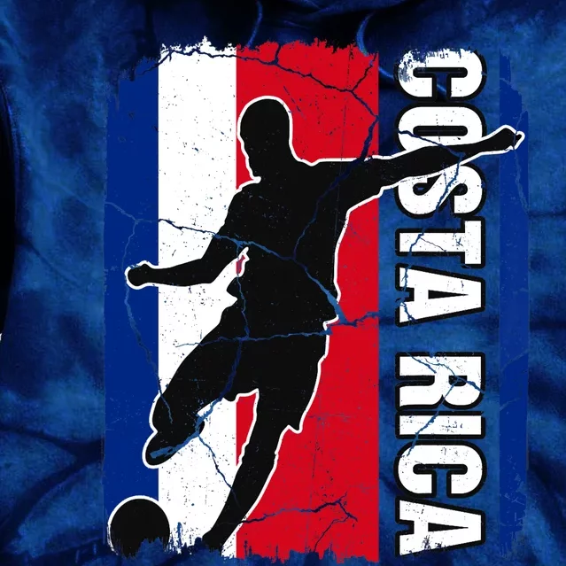 Costa Rican Soccer Team Costa Rica Flag Jersey Football Fans Tie Dye Hoodie