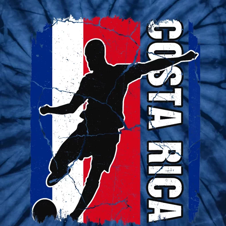 Costa Rican Soccer Team Costa Rica Flag Jersey Football Fans Tie-Dye T-Shirt