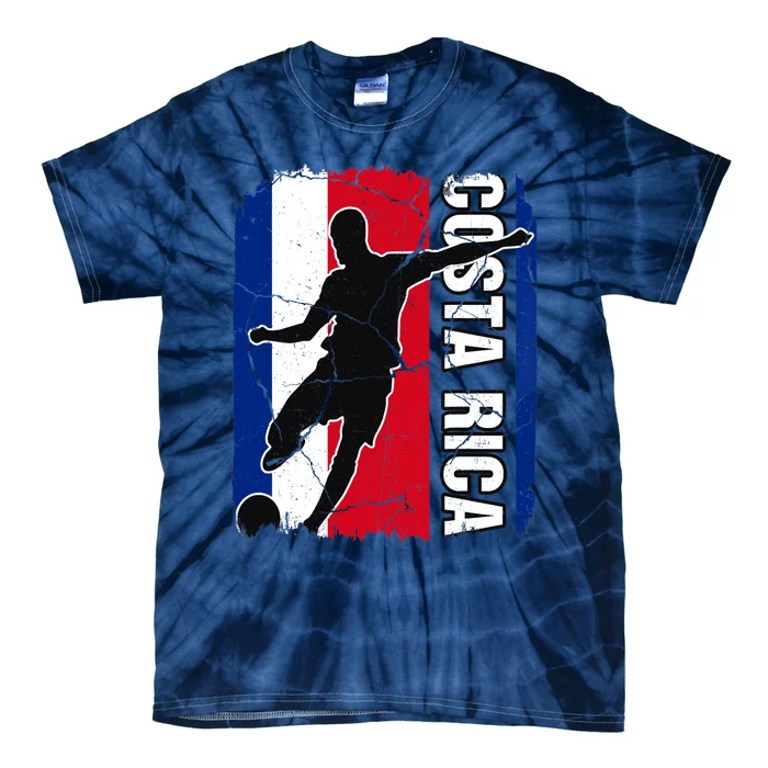 Costa Rican Soccer Team Costa Rica Flag Jersey Football Fans Tie-Dye T-Shirt