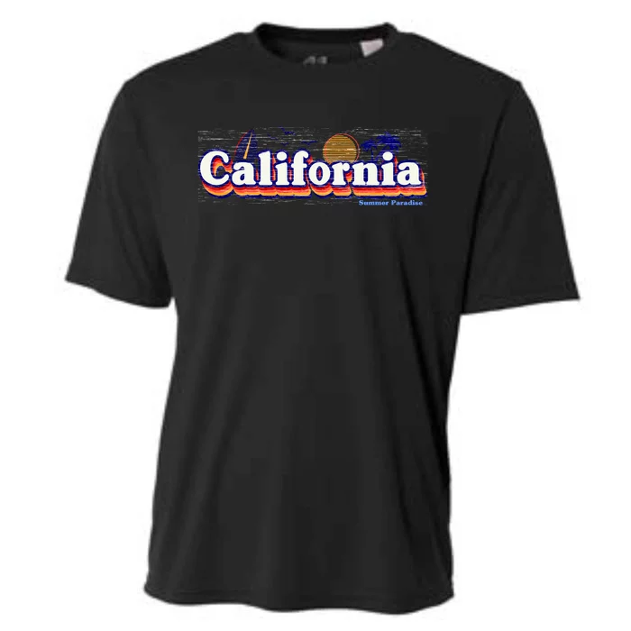 California Retro Summer Paradise Cooling Performance Crew T-Shirt