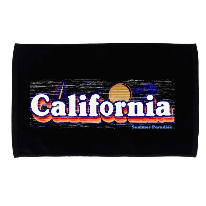 California Retro Summer Paradise Microfiber Hand Towel