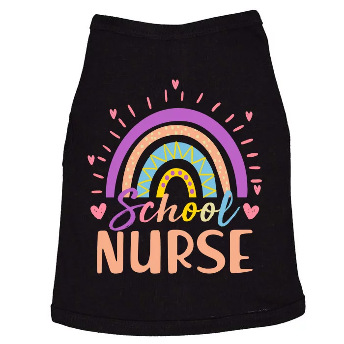 Cute Rainbow School Nurse Doggie Tank