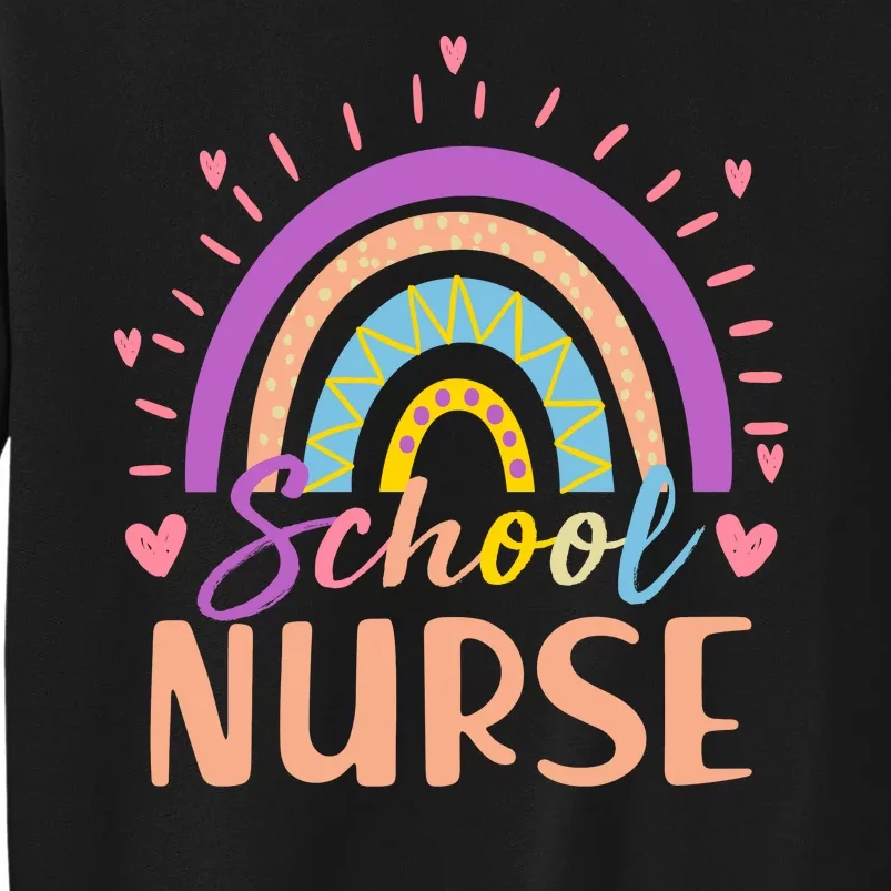 Cute Rainbow School Nurse Sweatshirt