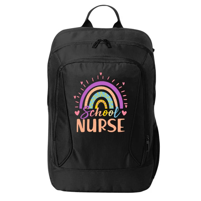 Cute Rainbow School Nurse City Backpack