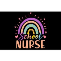 Cute Rainbow School Nurse Bumper Sticker