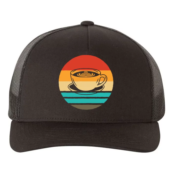 Coffee Retro Style Vintage Yupoong Adult 5-Panel Trucker Hat