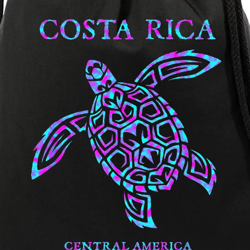 Costa Rica Sea Turtle Girls Drawstring Bag