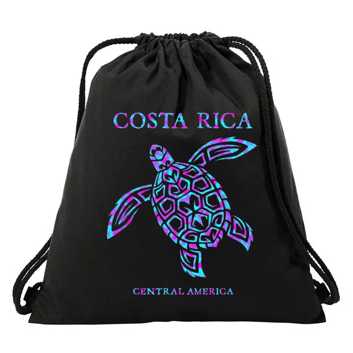 Costa Rica Sea Turtle Girls Drawstring Bag