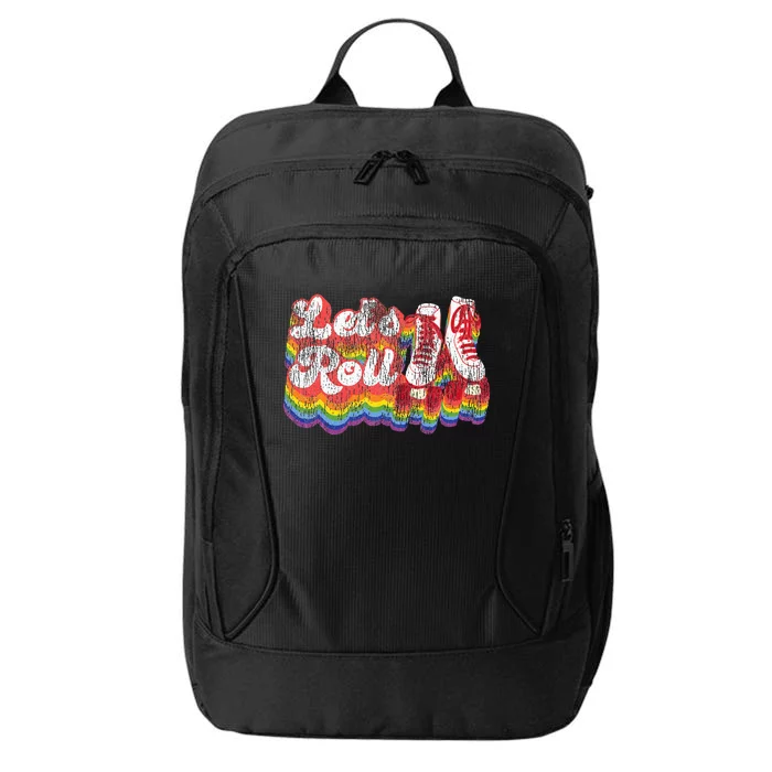 Cool Roller Skating Skate Girl 1970S Retro City Backpack