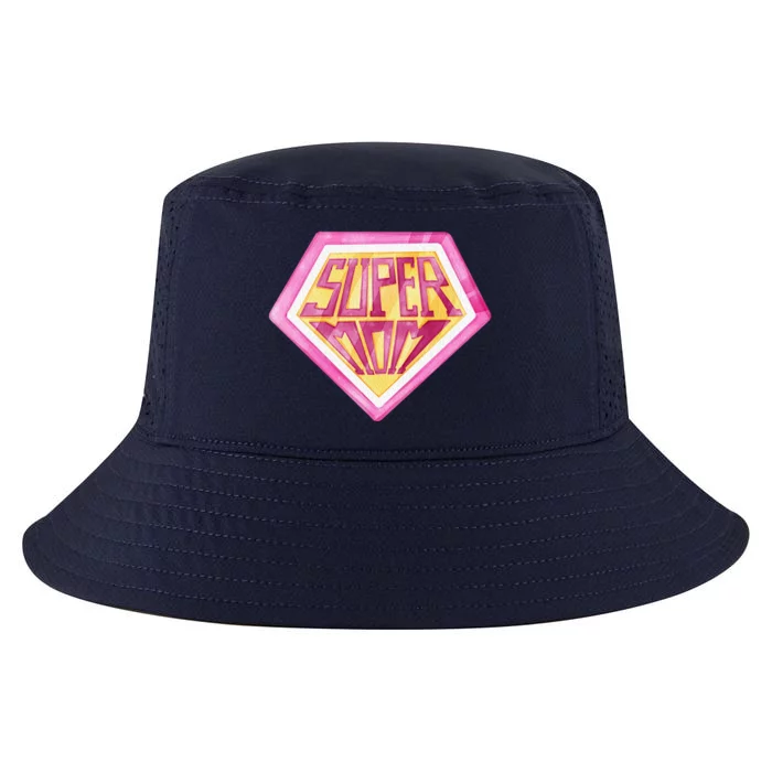 Cute Retro Super Mom Gift For Mother Cool Comfort Performance Bucket Hat