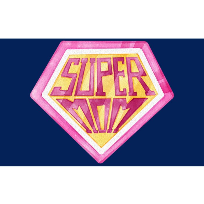 Cute Retro Super Mom Gift For Mother Bumper Sticker