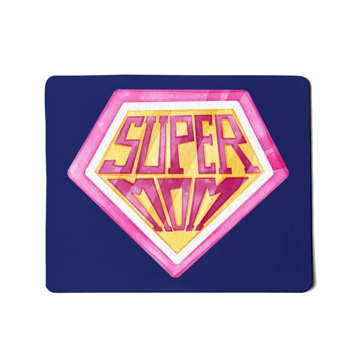 Cute Retro Super Mom Gift For Mother Mousepad