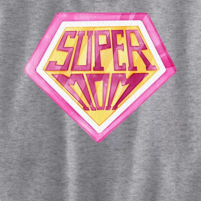 Cute Retro Super Mom Gift For Mother Kids Sweatshirt