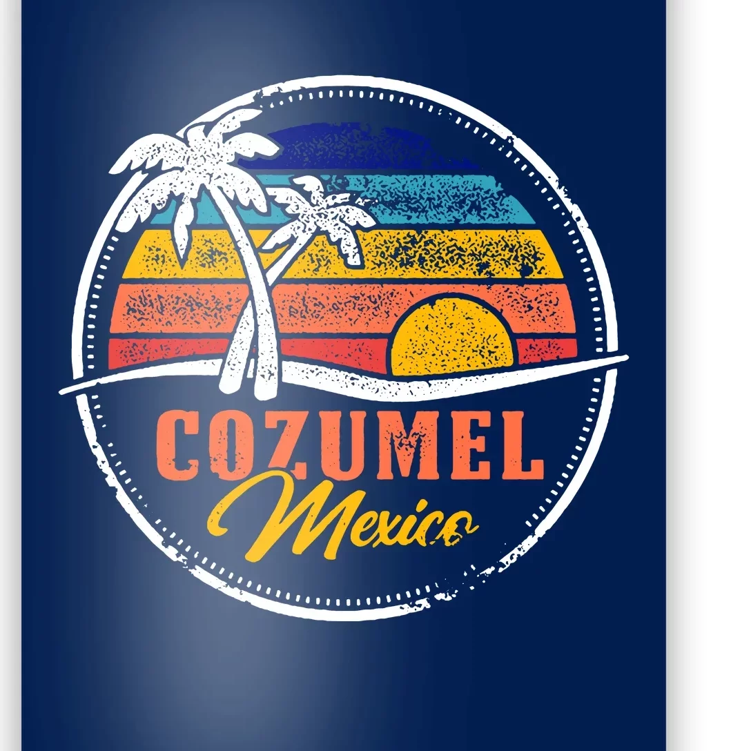 Cozumel Retro Sunset Poster