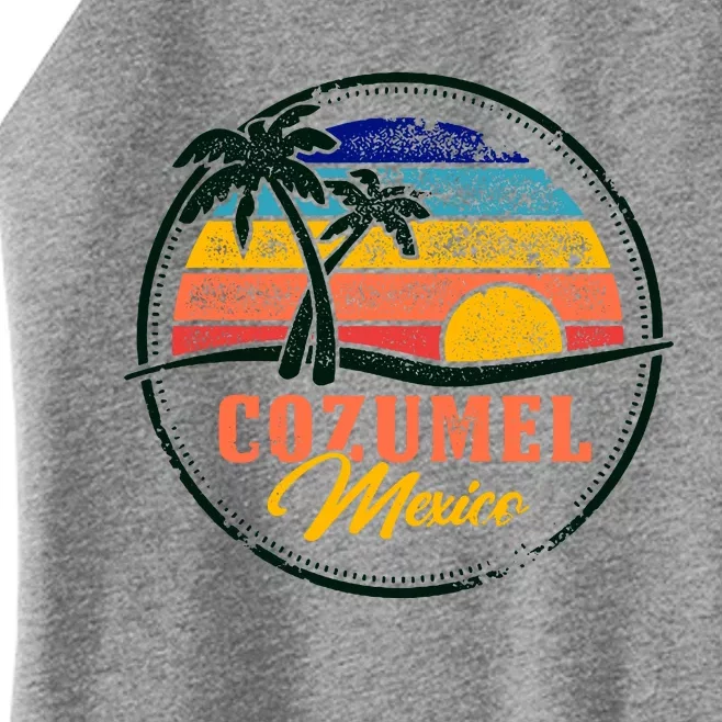 Cozumel Retro Sunset Women’s Perfect Tri Rocker Tank