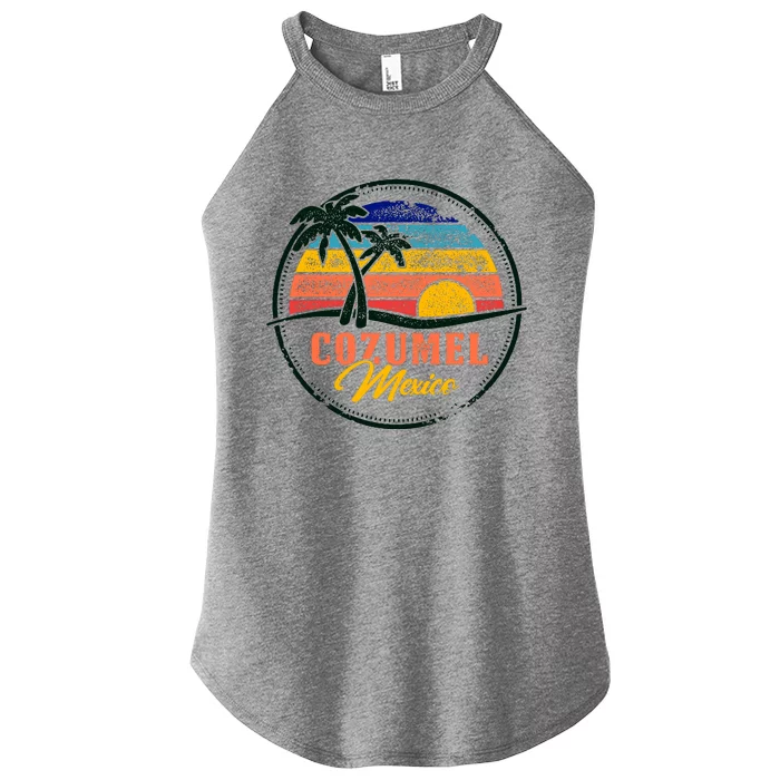 Cozumel Retro Sunset Women’s Perfect Tri Rocker Tank