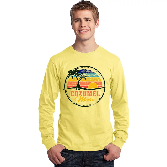 Cozumel Retro Sunset Long Sleeve Shirt