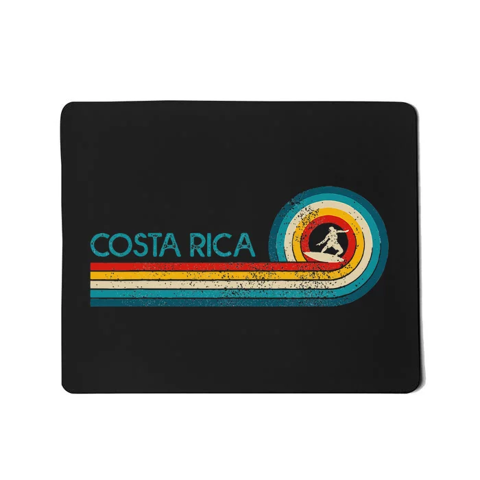 Costa Rica Surf Vintage Beach Surfer Surfing Mousepad