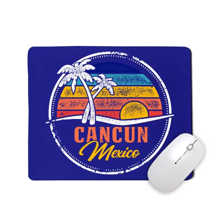 Cancun Retro Sunset Mousepad