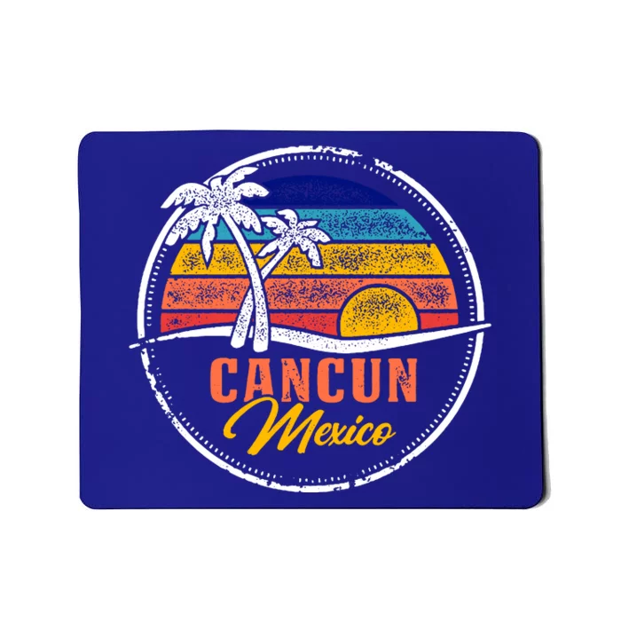 Cancun Retro Sunset Mousepad