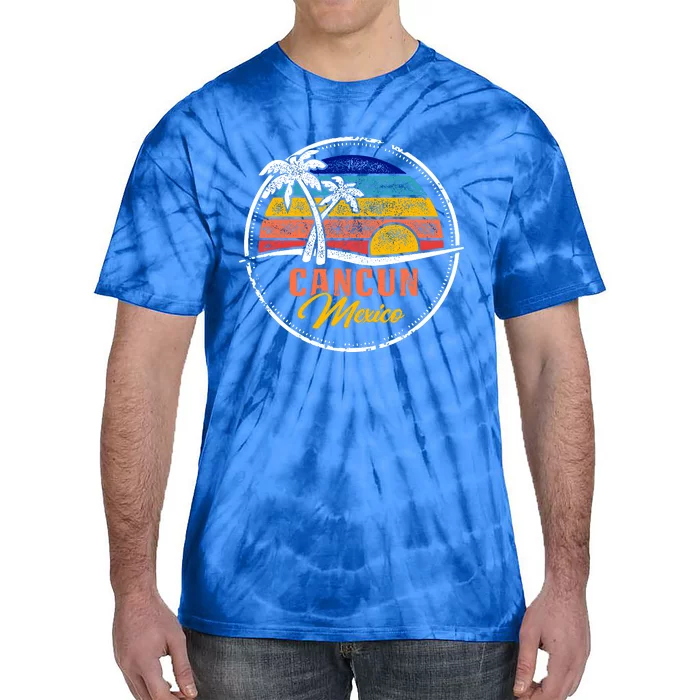 Cancun Retro Sunset Tie-Dye T-Shirt