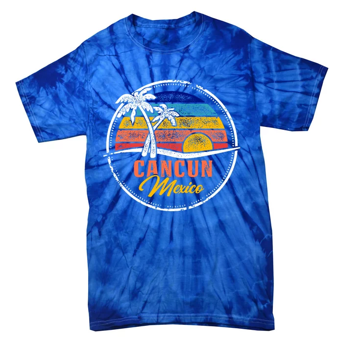 Cancun Retro Sunset Tie-Dye T-Shirt