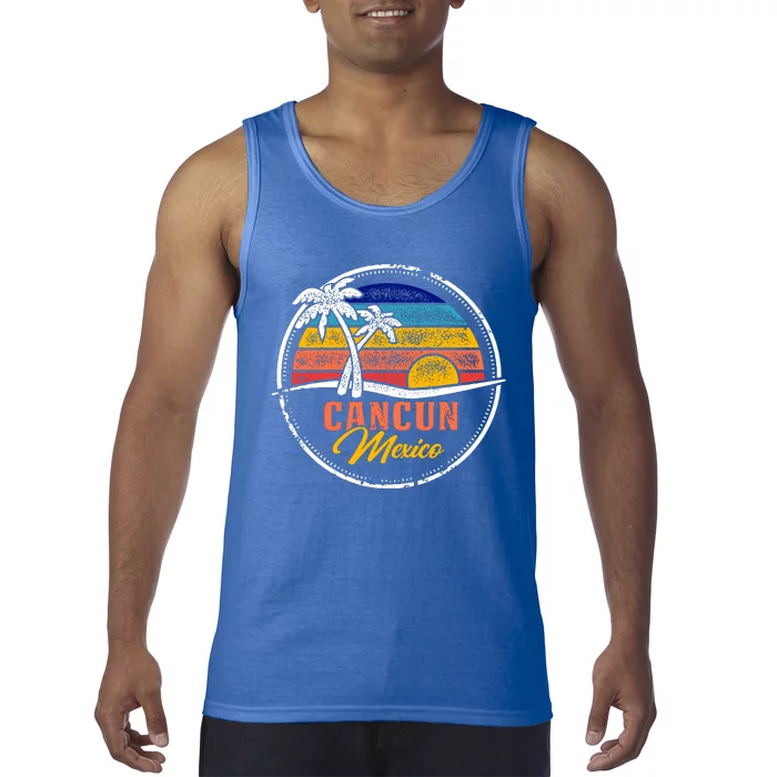 Cancun Retro Sunset Tank Top