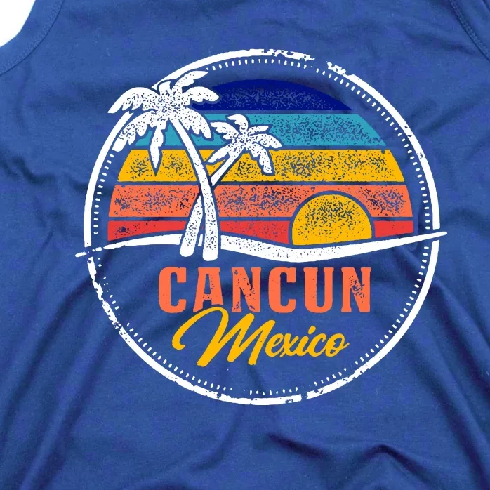 Cancun Retro Sunset Tank Top