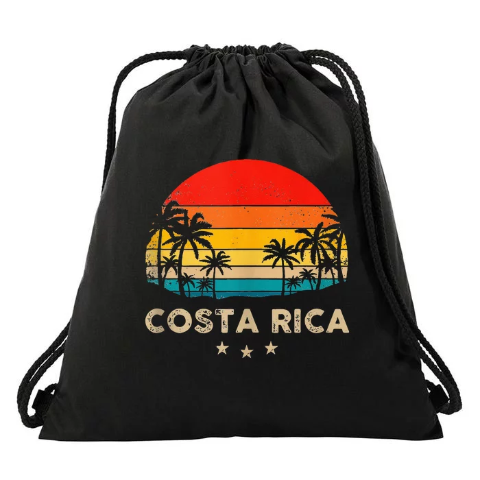 Costa Rica Sunset Drawstring Bag