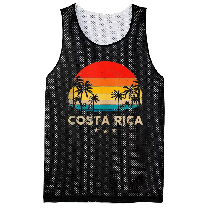 Costa Rica Sunset Mesh Reversible Basketball Jersey Tank