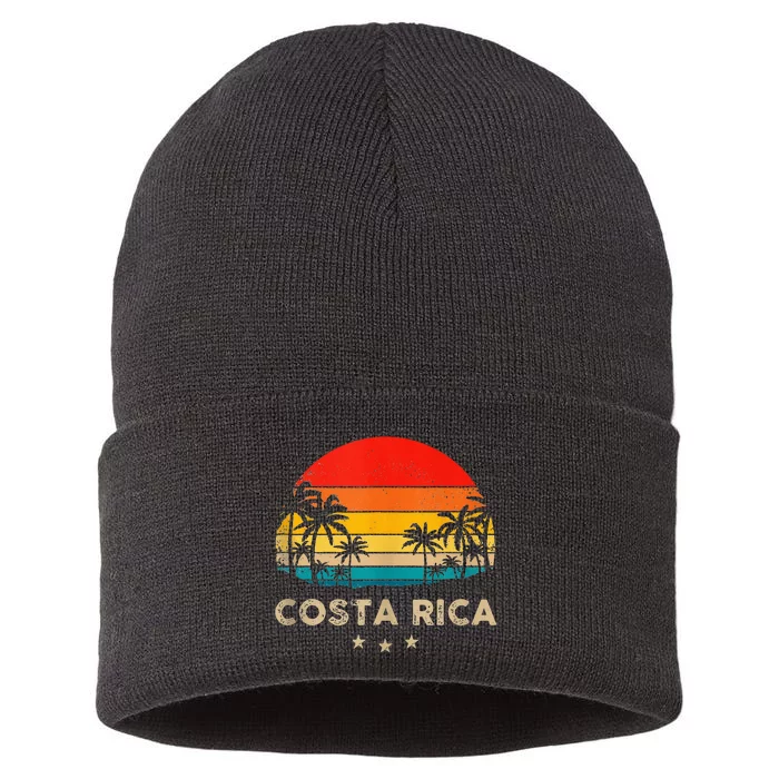 Costa Rica Sunset Sustainable Knit Beanie