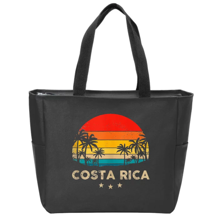 Costa Rica Sunset Zip Tote Bag