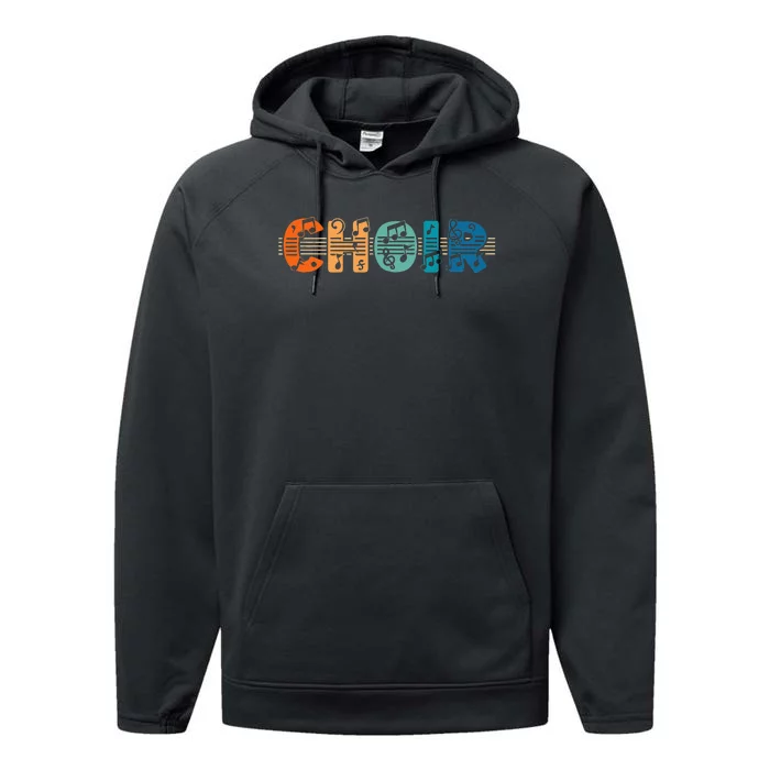 Choir Retro Singer Music Group Teacher Choir Directors Performance Fleece Hoodie