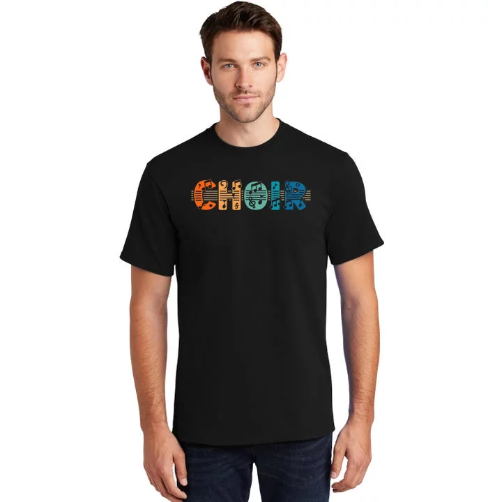 Choir Retro Singer Music Group Teacher Choir Directors Tall T-Shirt