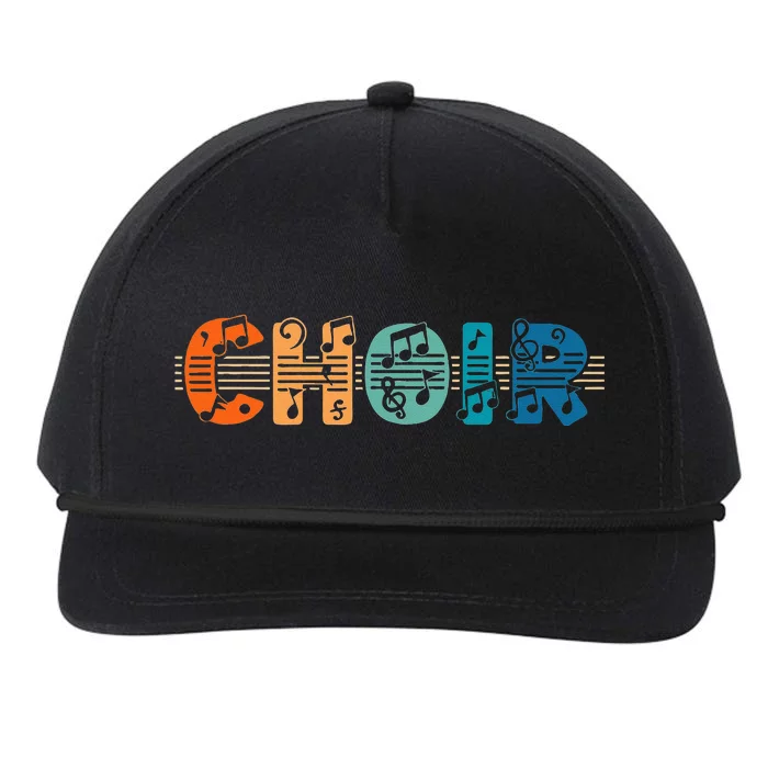 Choir Retro Singer Music Group Teacher Choir Directors Snapback Five-Panel Rope Hat