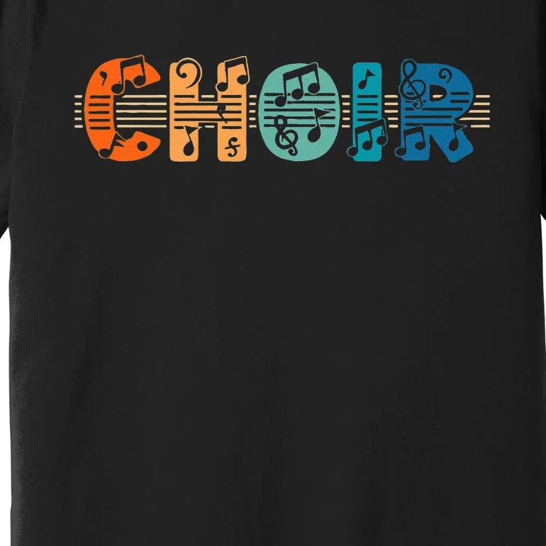 Choir Retro Singer Music Group Teacher Choir Directors Premium T-Shirt