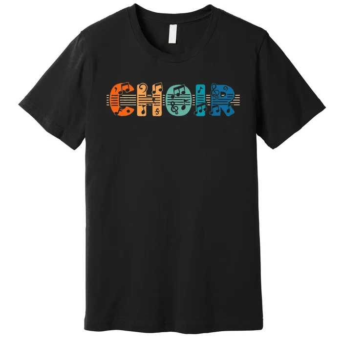 Choir Retro Singer Music Group Teacher Choir Directors Premium T-Shirt