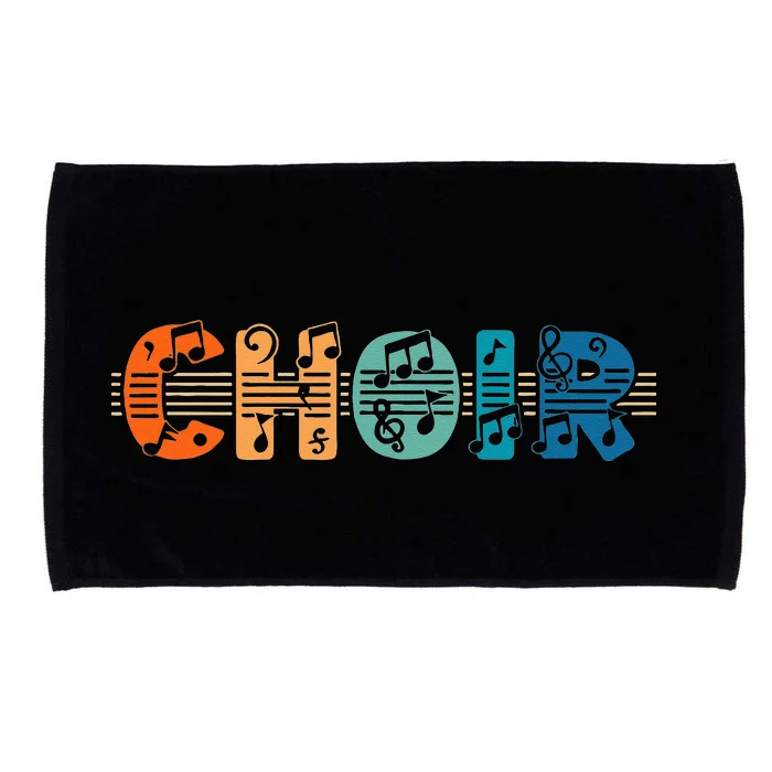 Choir Retro Singer Music Group Teacher Choir Directors Microfiber Hand Towel