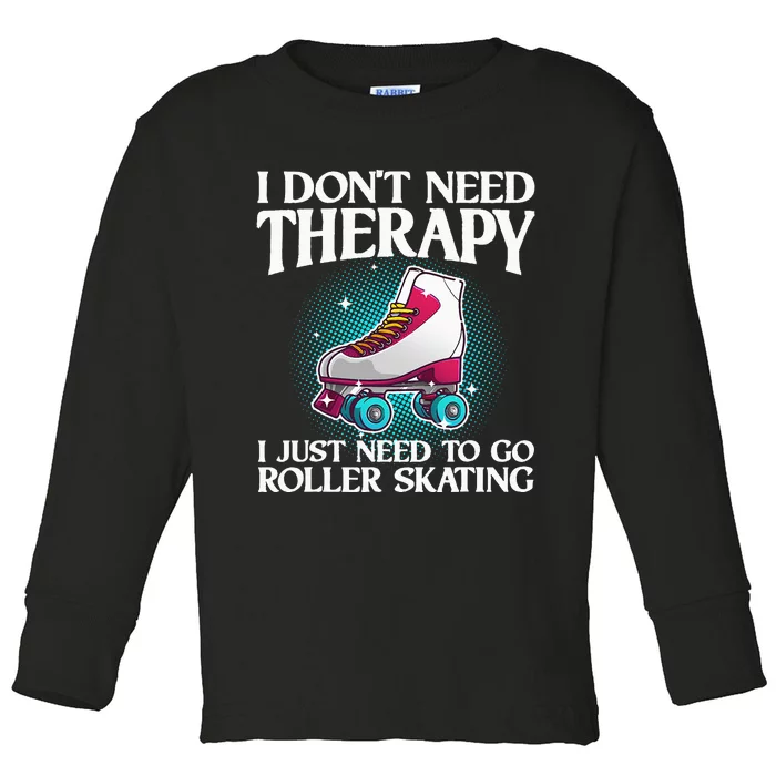 Cool Roller Skating For  Roller Derby Inline Skate Toddler Long Sleeve Shirt