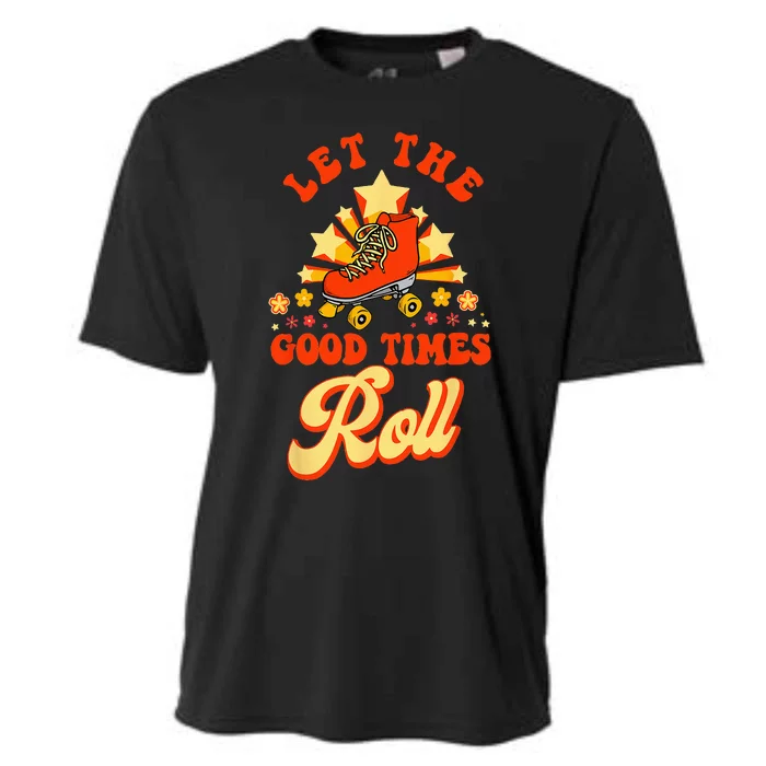 Cool Roller Skating Skate 1970S Retro Cooling Performance Crew T-Shirt