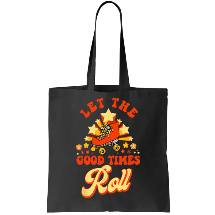 Cool Roller Skating Skate 1970S Retro Tote Bag