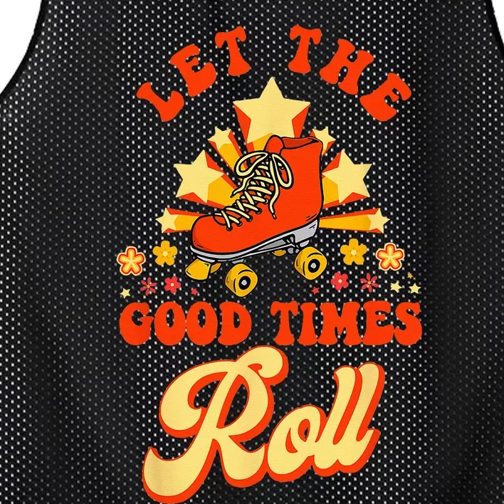 Cool Roller Skating Skate 1970S Retro Mesh Reversible Basketball Jersey Tank